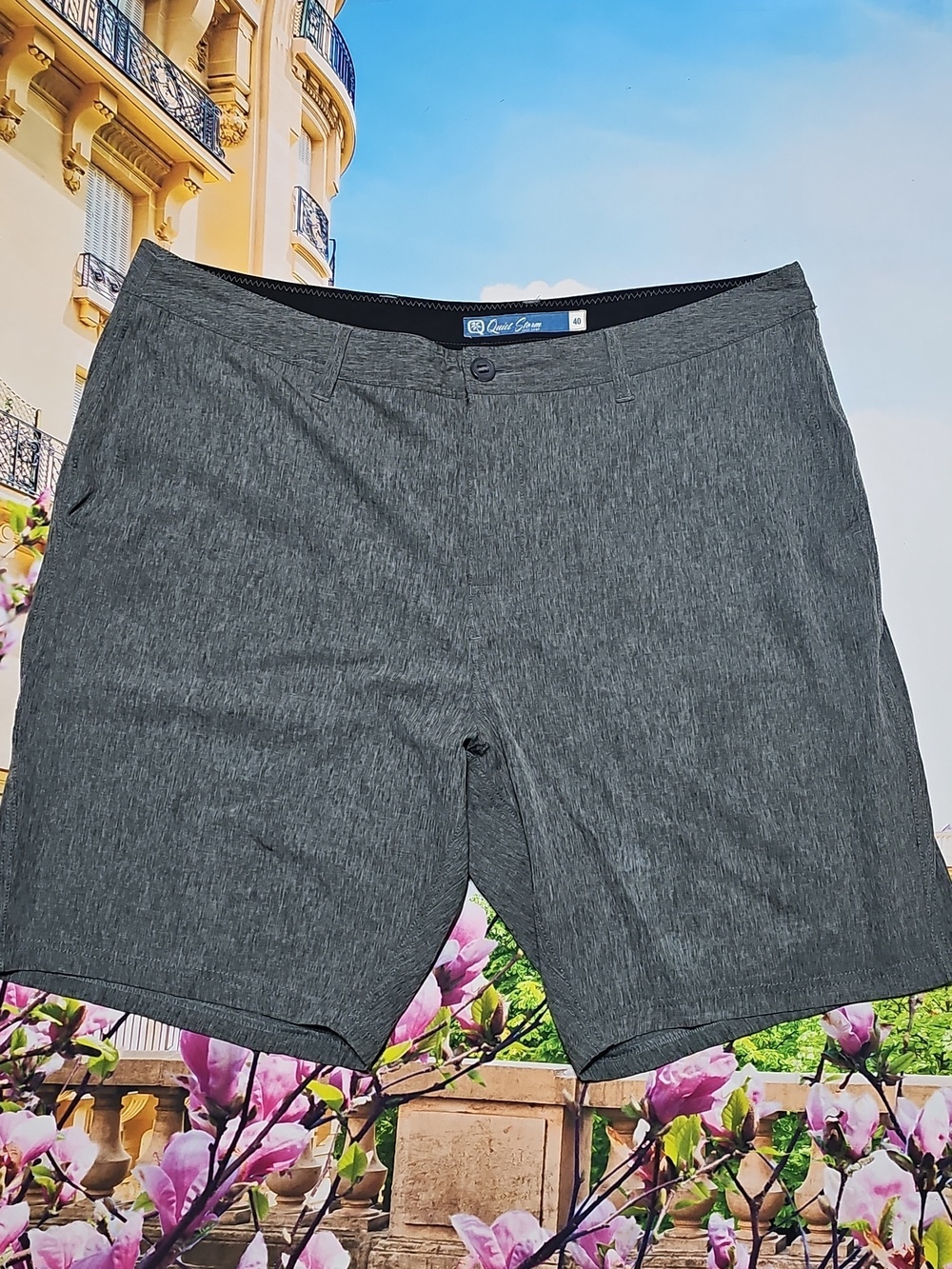 Quiet Storm Gray Surf Shorts‎ Size 40